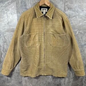 Union color corduroy jacket Mens Size Large 100% cotton distressed #corduroy